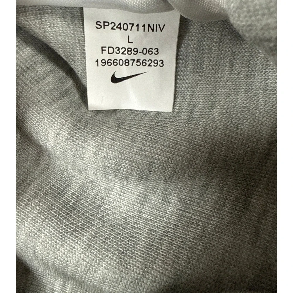 Nike Kids Large Gray Tech Fleece Drawstring Shorts Zip Pocket NWT